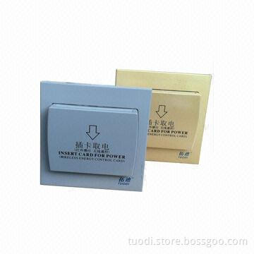 Hotel Power Card for Switches, Measures 86 x 86mm